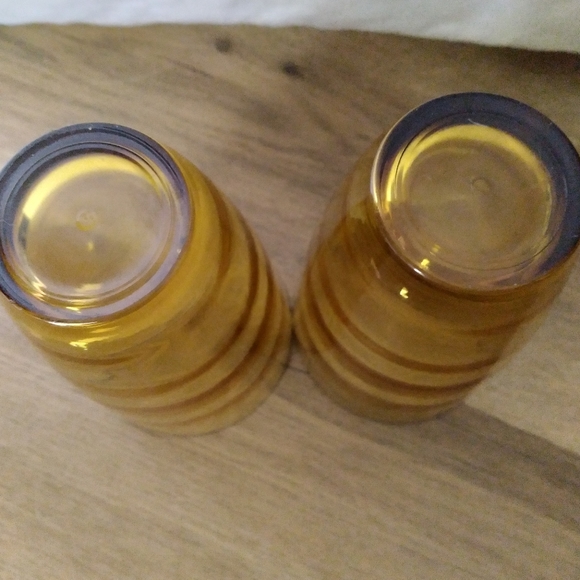 Vintage Amber Glass Pitcher with Set of 2 Glasses - Picture 7 of 7